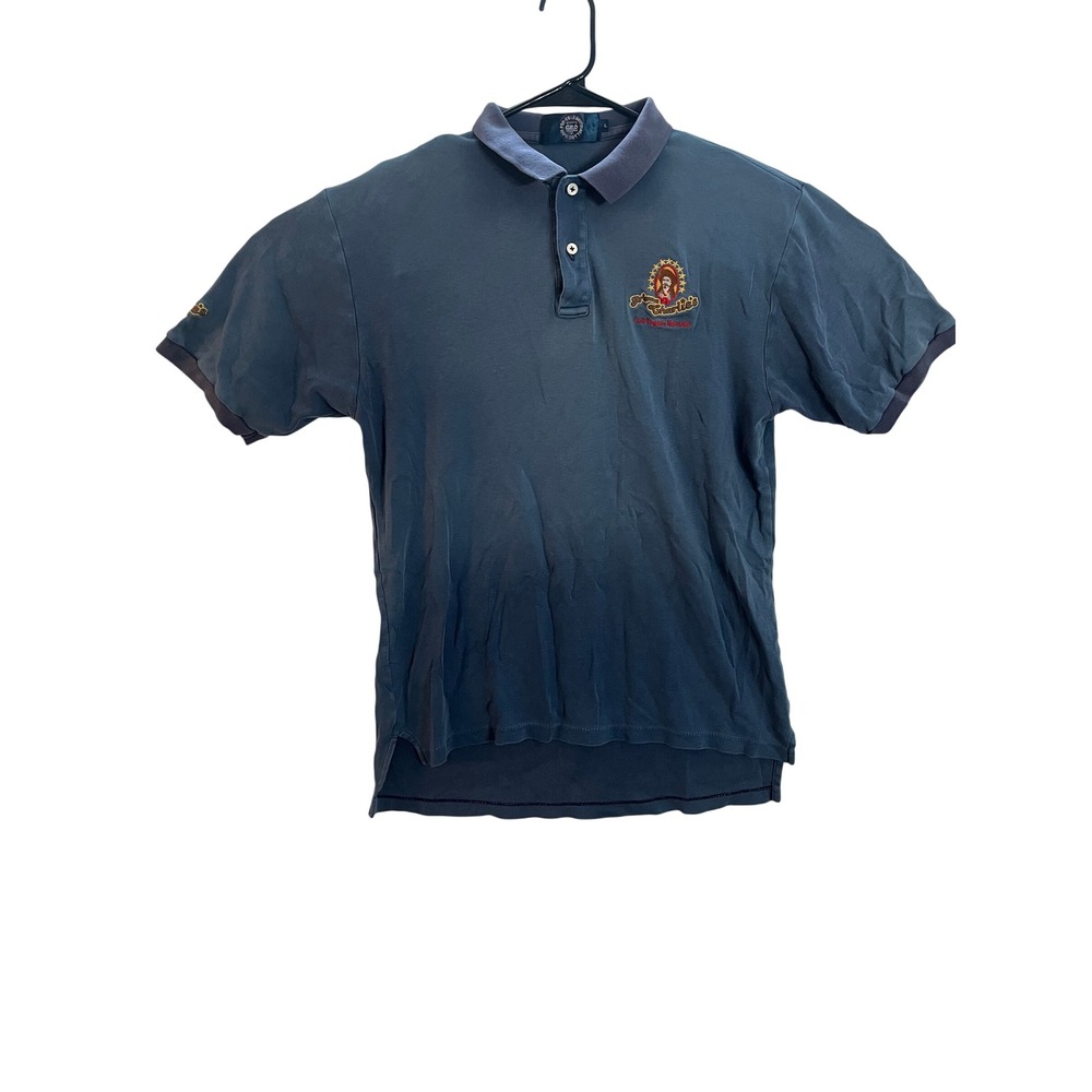 Arizona Charlie's Las Vegas Polo Shirt Blue Cotton Pro-Celebrity CEO Large
